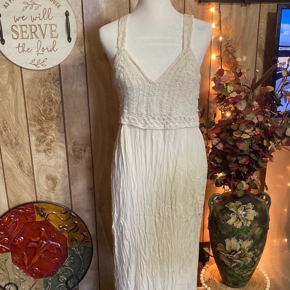 Sincerely Jules Cream Maxi Dress